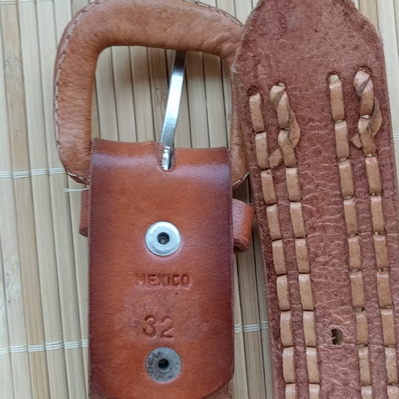 SOLD Hand made boho tooled leather belt - Picture 6 of 7